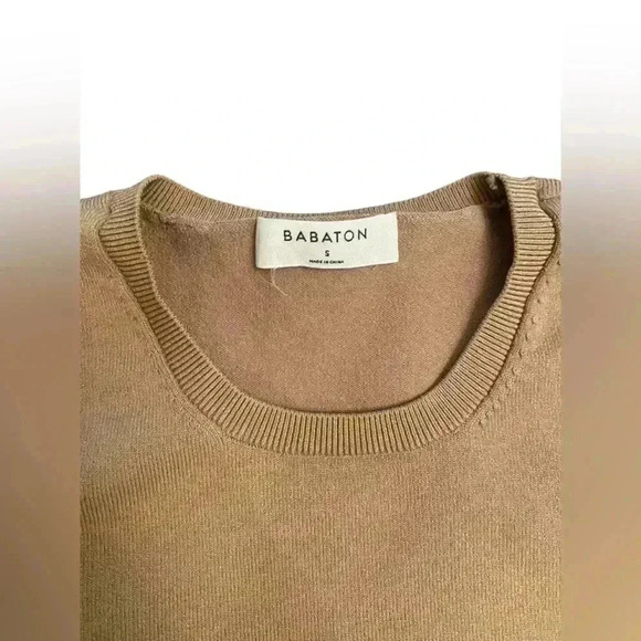 Babaton Sculpt Knit Empire Longsleeve In Neutral Tan Size Small - Picture 9 of 10